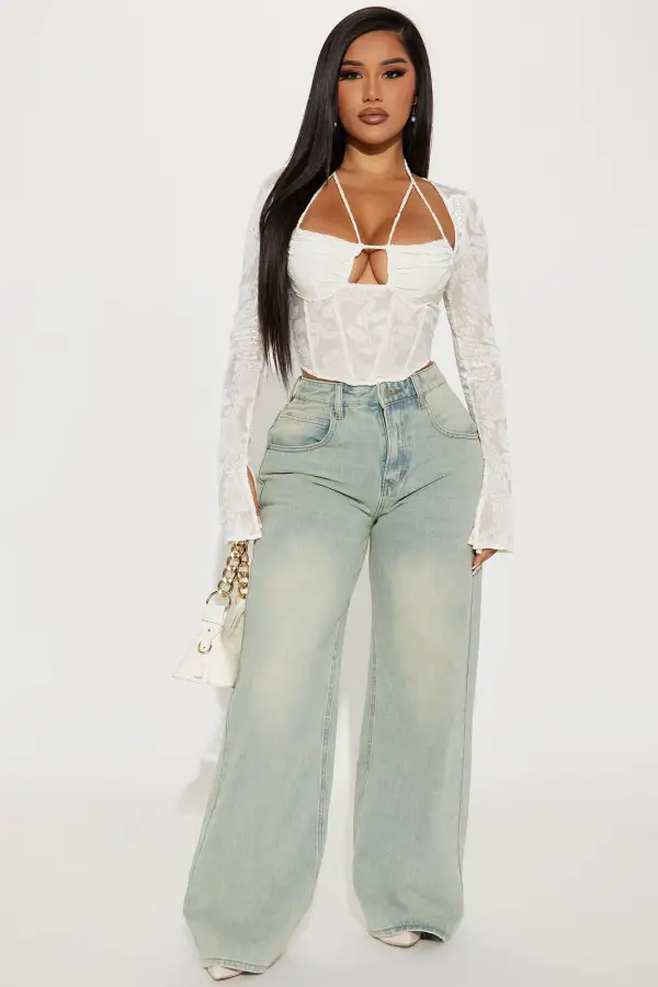 Avery Corset Top - Ivory