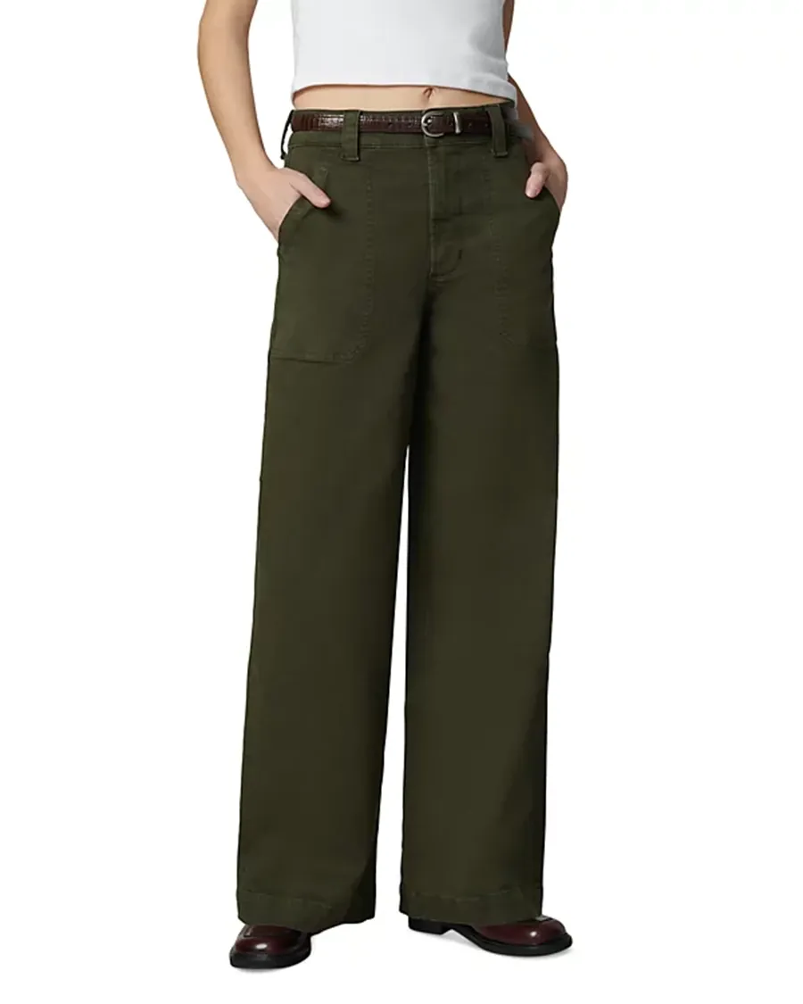Casual Style High Waist Wide Leg Pants