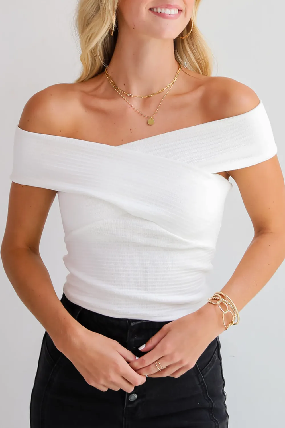 Ultimate Trend Knit Crossover Tank