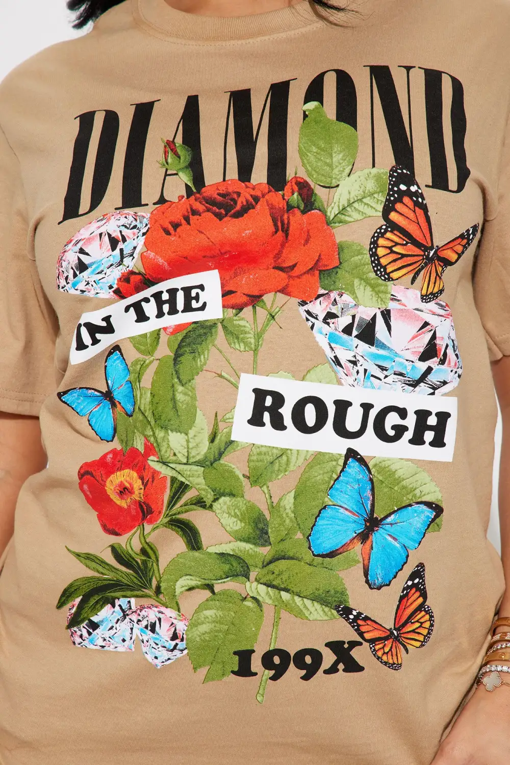 Diamond In The Rough Graphic Tshirt - Sand