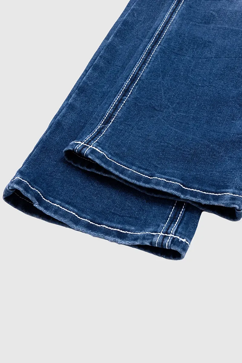 Distressed Low Rise Bootcut Jeans