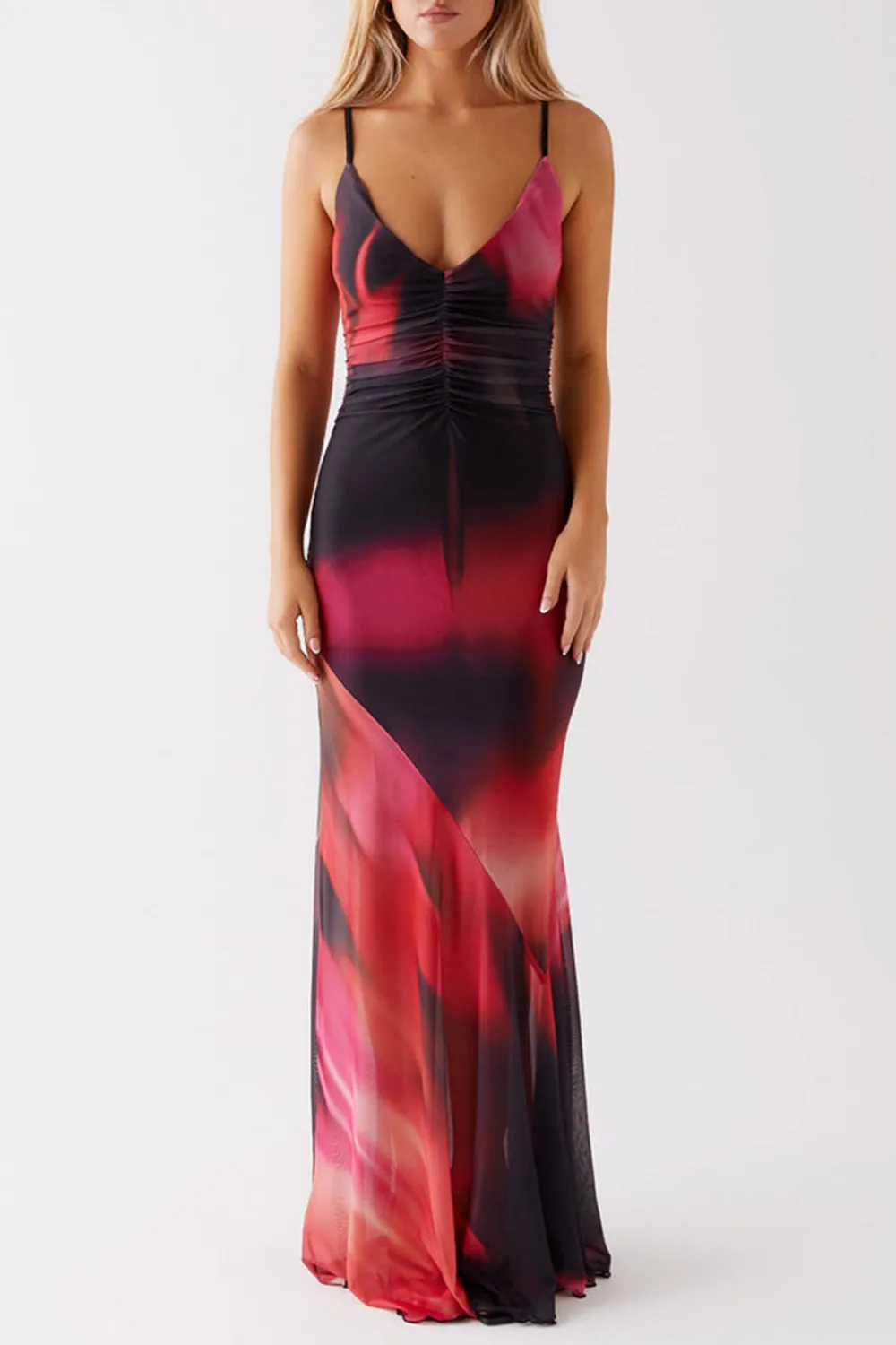 Charley Maxi Dress - Pink Print