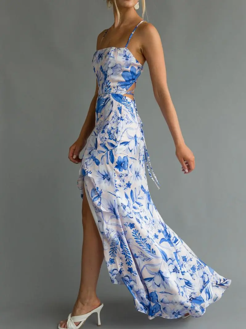 Kimber Floral Ruffle Maxi Dress