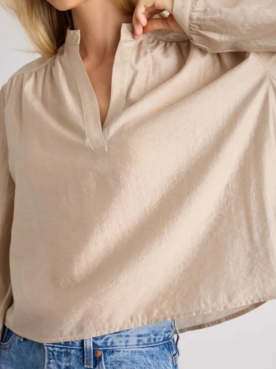 Casual Puff Sleeve Blouse
