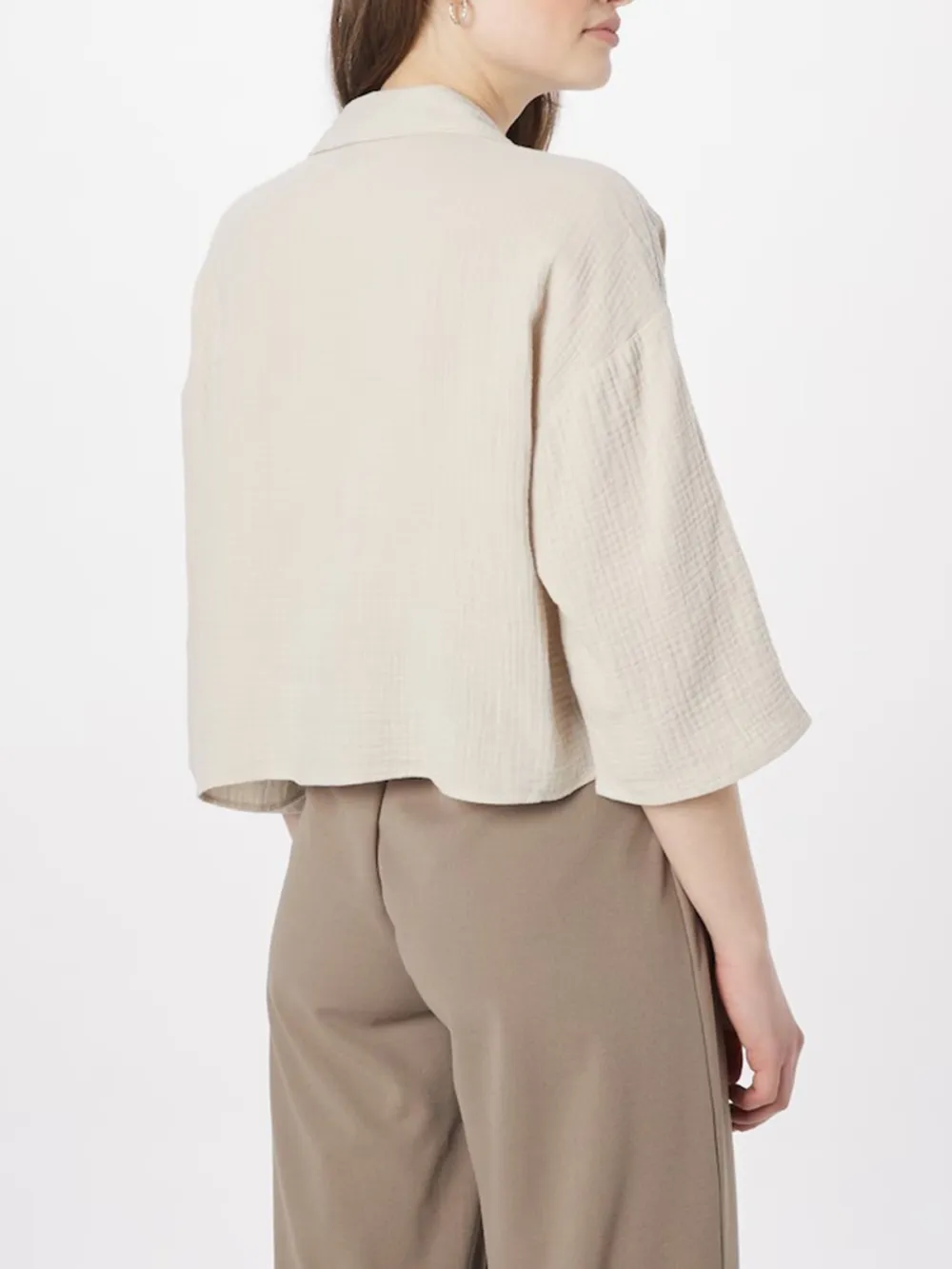 Breast Pocket Casual Style Blouses