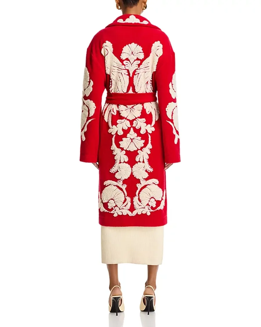 Helen Red Long Sleeves Coat