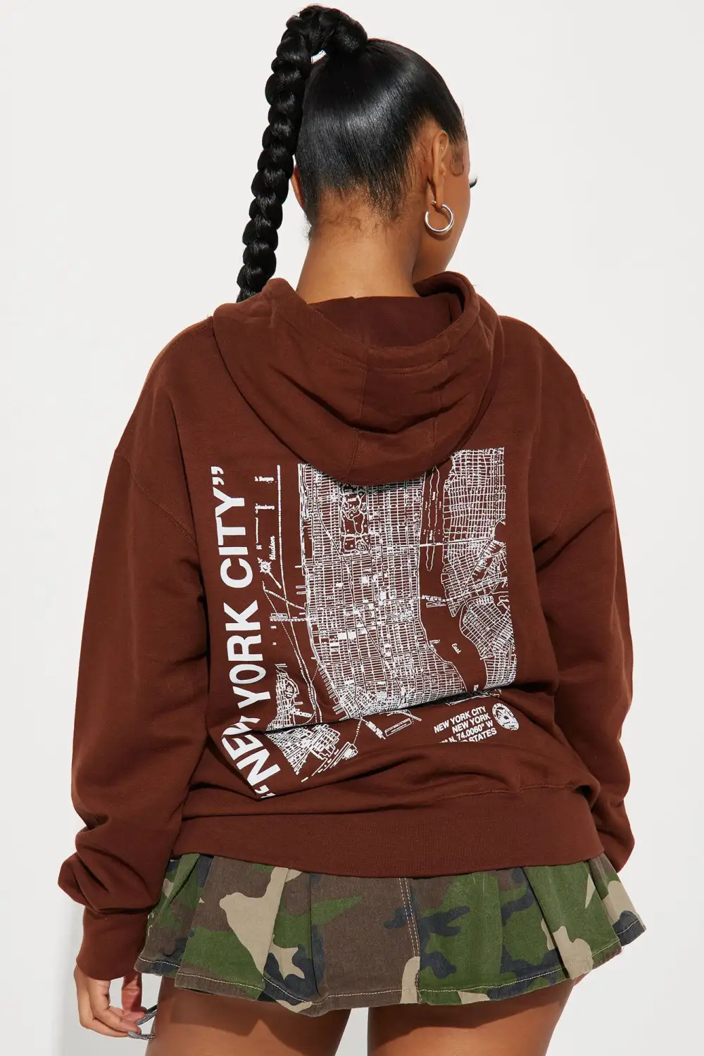 Destination NYC Hoodie - Brown
