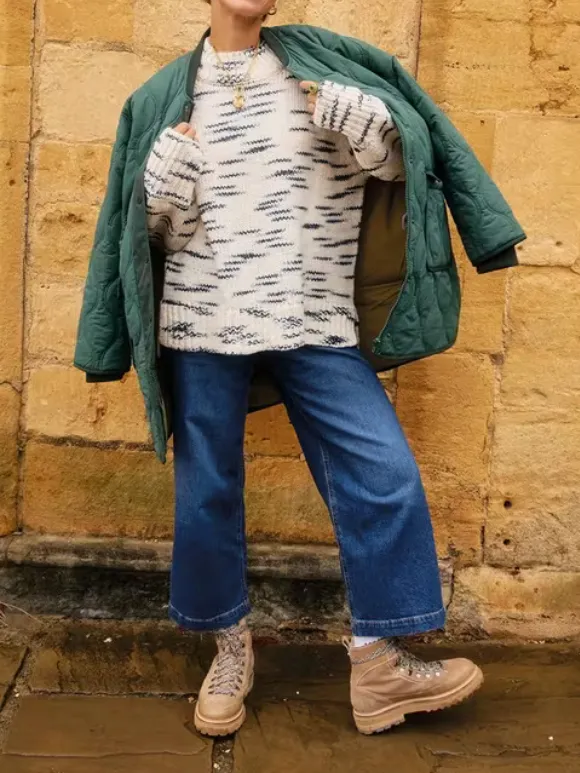 Cropped Wide Leg Jean