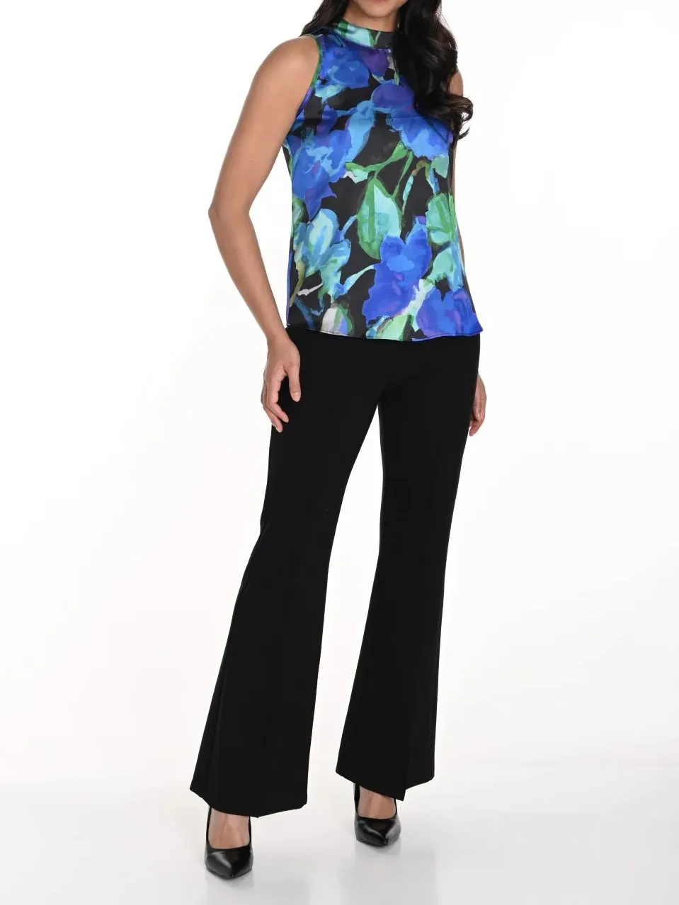 Black High - Waist Flared Pants