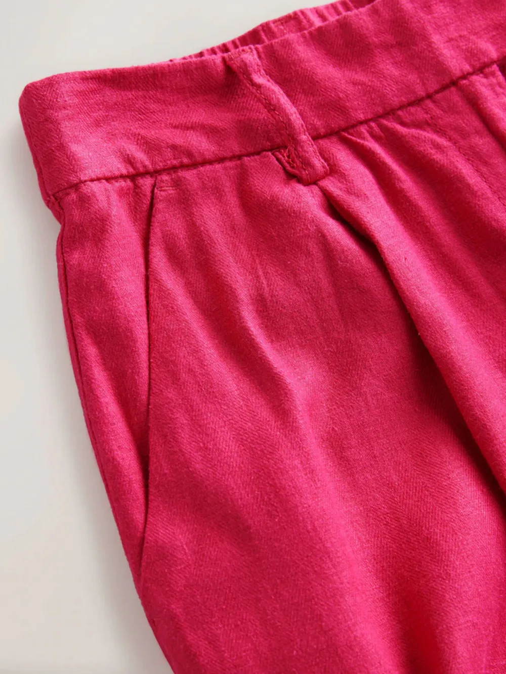 Natural Self-Cultivation Intelligent Barrel-Shaped Linen Pants