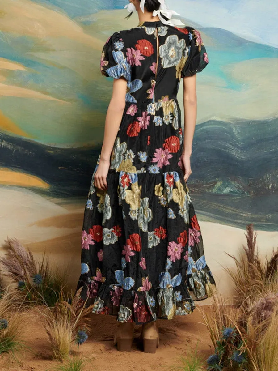 Classics Poetic Jacquard Midi Dress