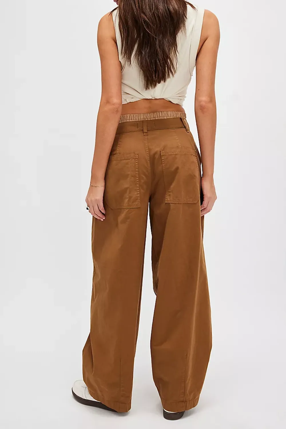 Utility Style Wide Leg Pants