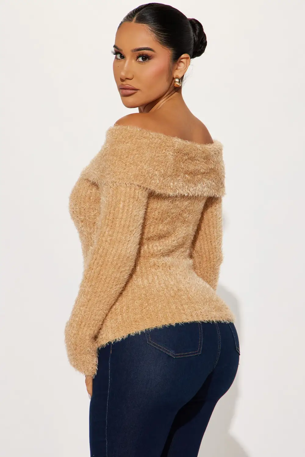 Antonia Sweater Top - Brown