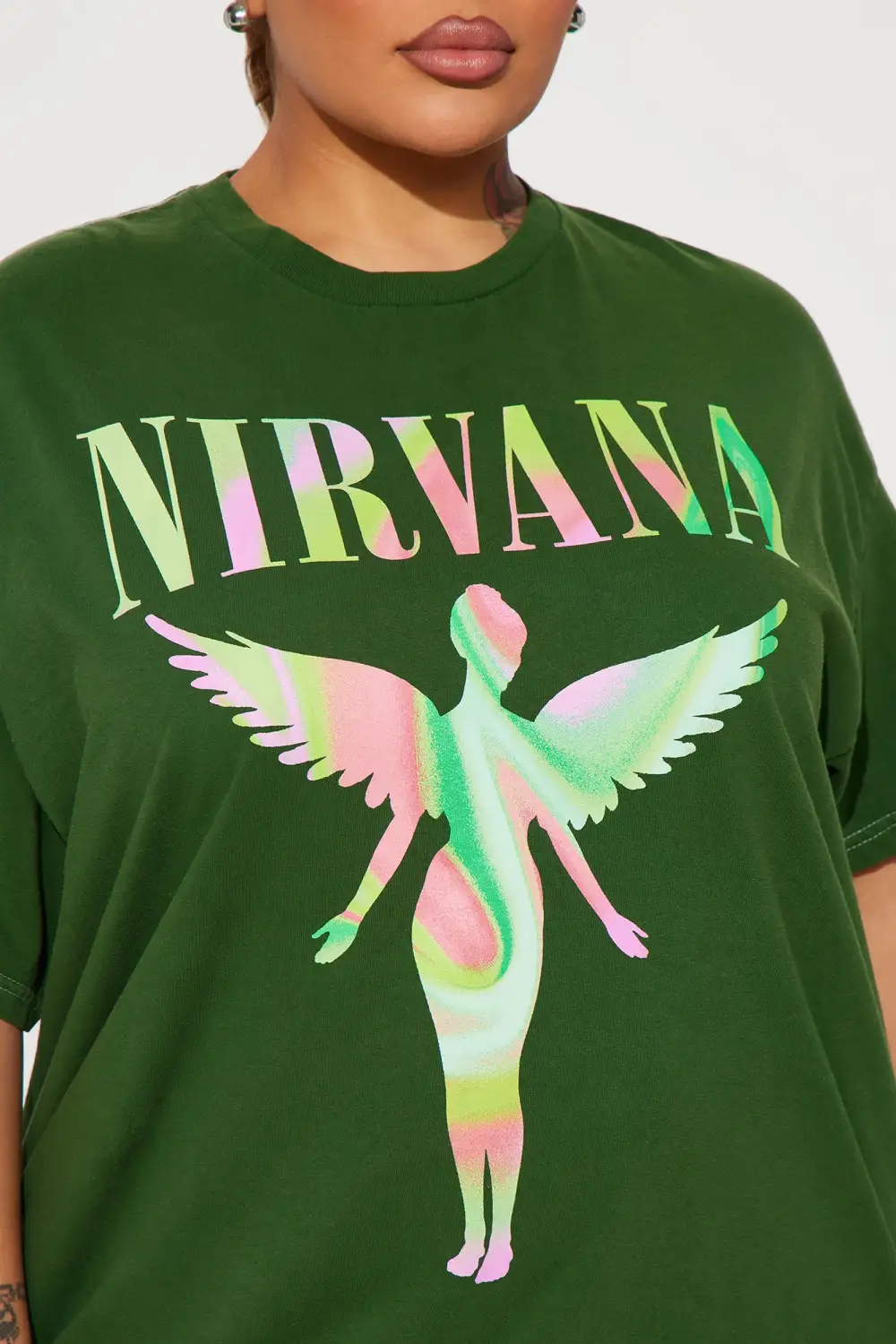 Nirvana Marble Filled In Utero Tee - Hunter