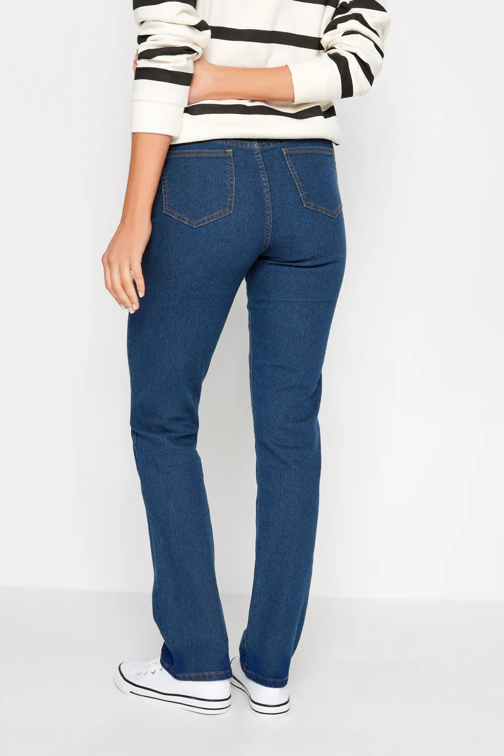 LTS Tall Dark Blue Stretch Straight Leg Jeans