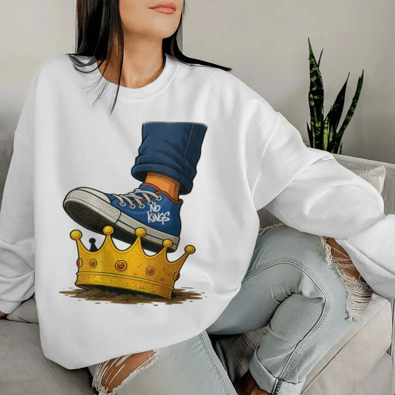 No Kings Shoe On Crown Women Sweatshirt