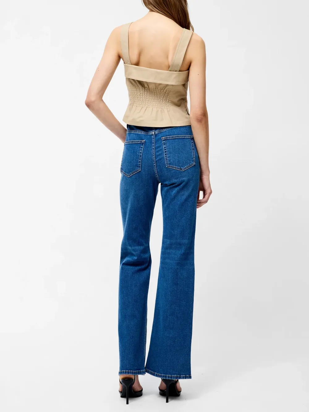 Double Breasted Structured Cotton Vest