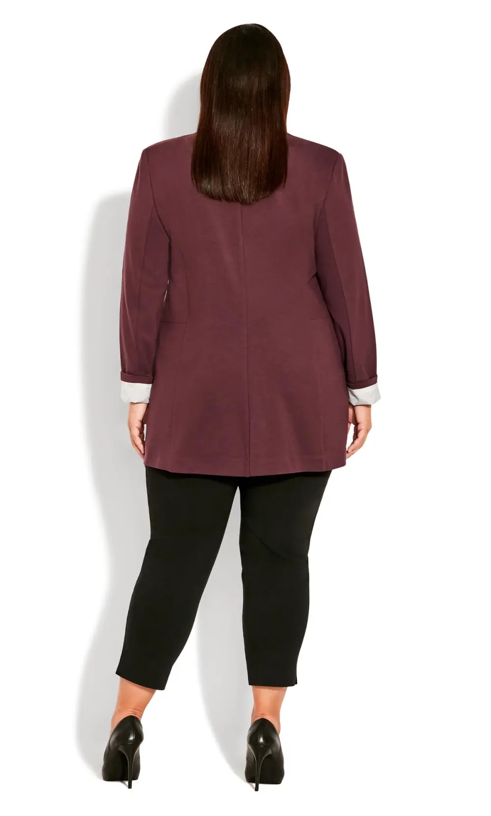 Evans Burgundy Red Blazer