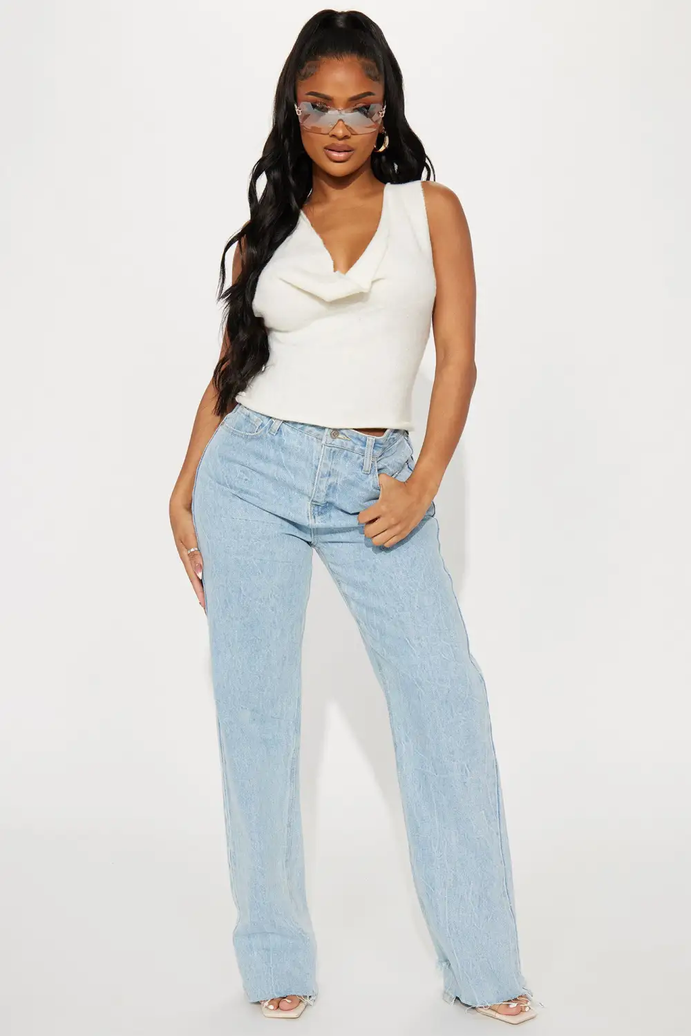 Clarke Sweater Top - Cream