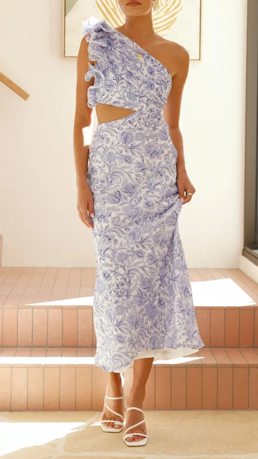 Side Cut Out Design Maxi Dress