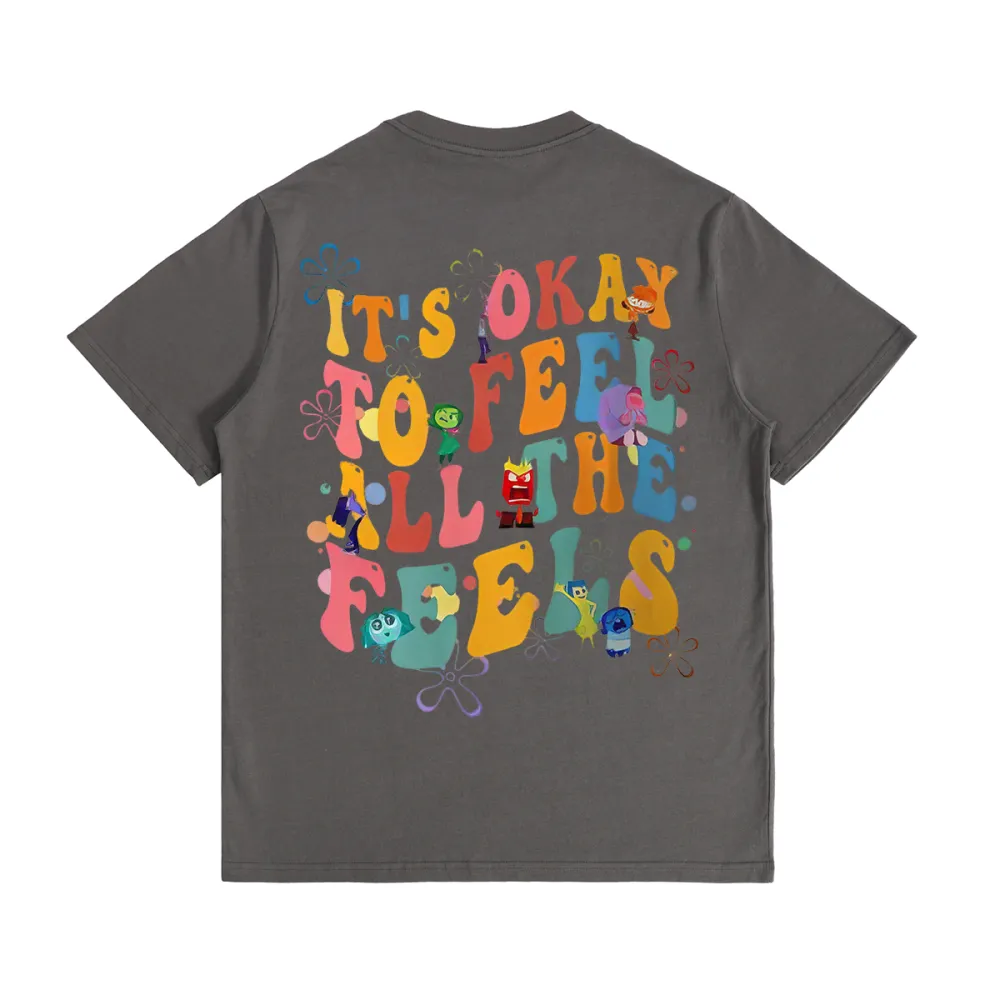 Insidde Ouut lt's Okaay To Feel All The FeelsMental Health T-shirt