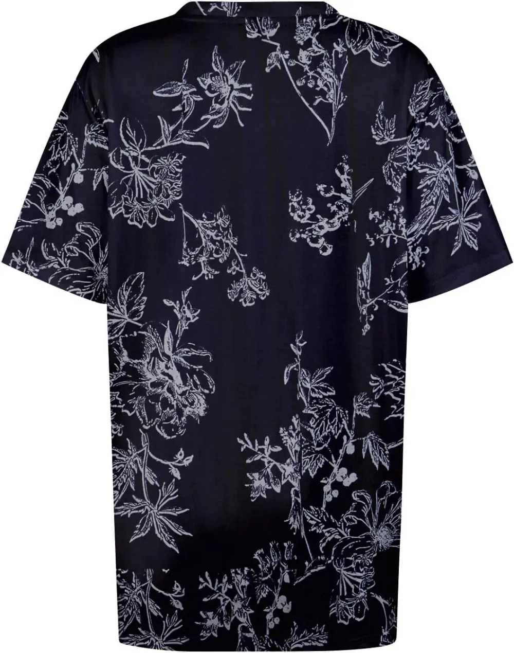 Plus Size Tops for Women Dressy Short Sleeve V Neck Shirts for Women Summer Tops for Women 2024 Floral Print Top