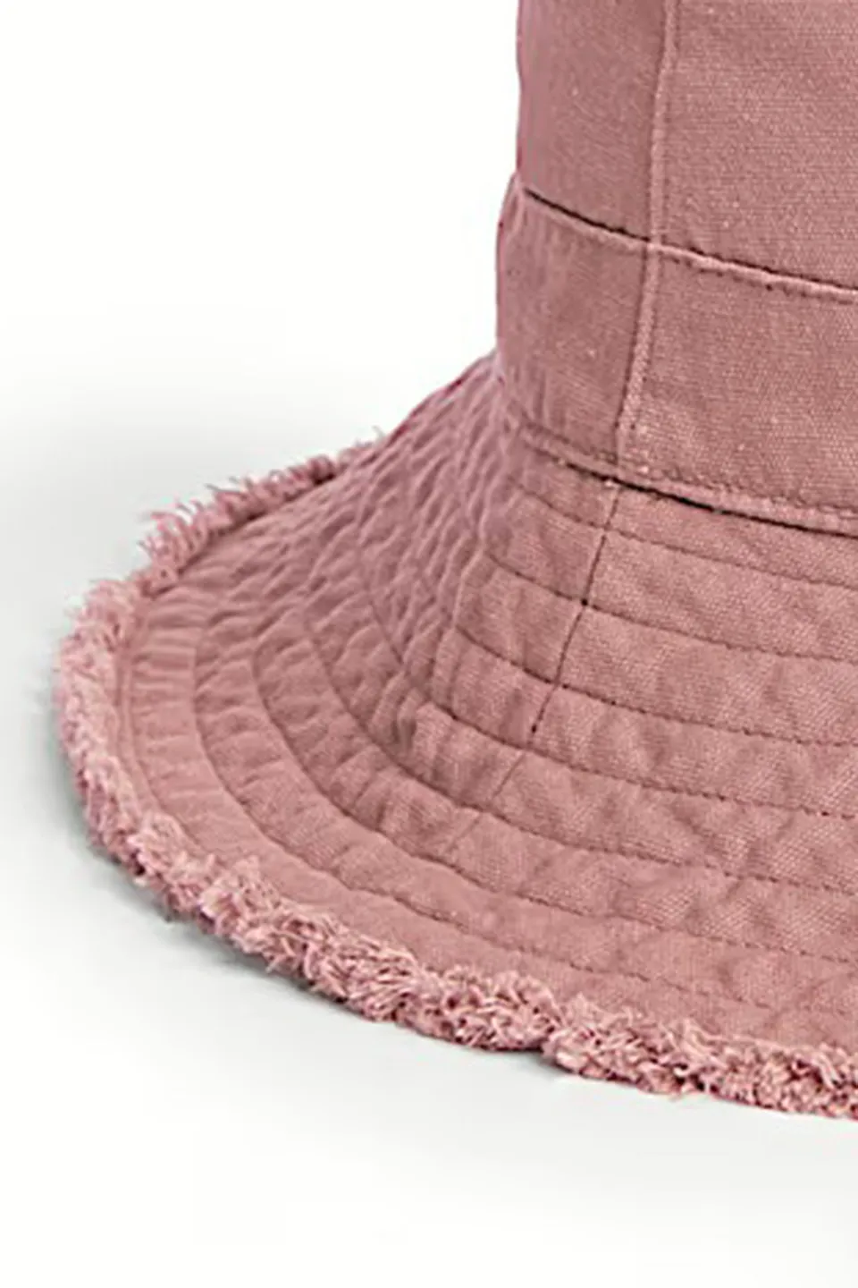 Distressed Cotton Bucket Hat