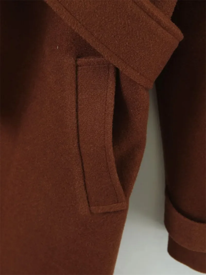 Vintange Front Tie Lapel Coat