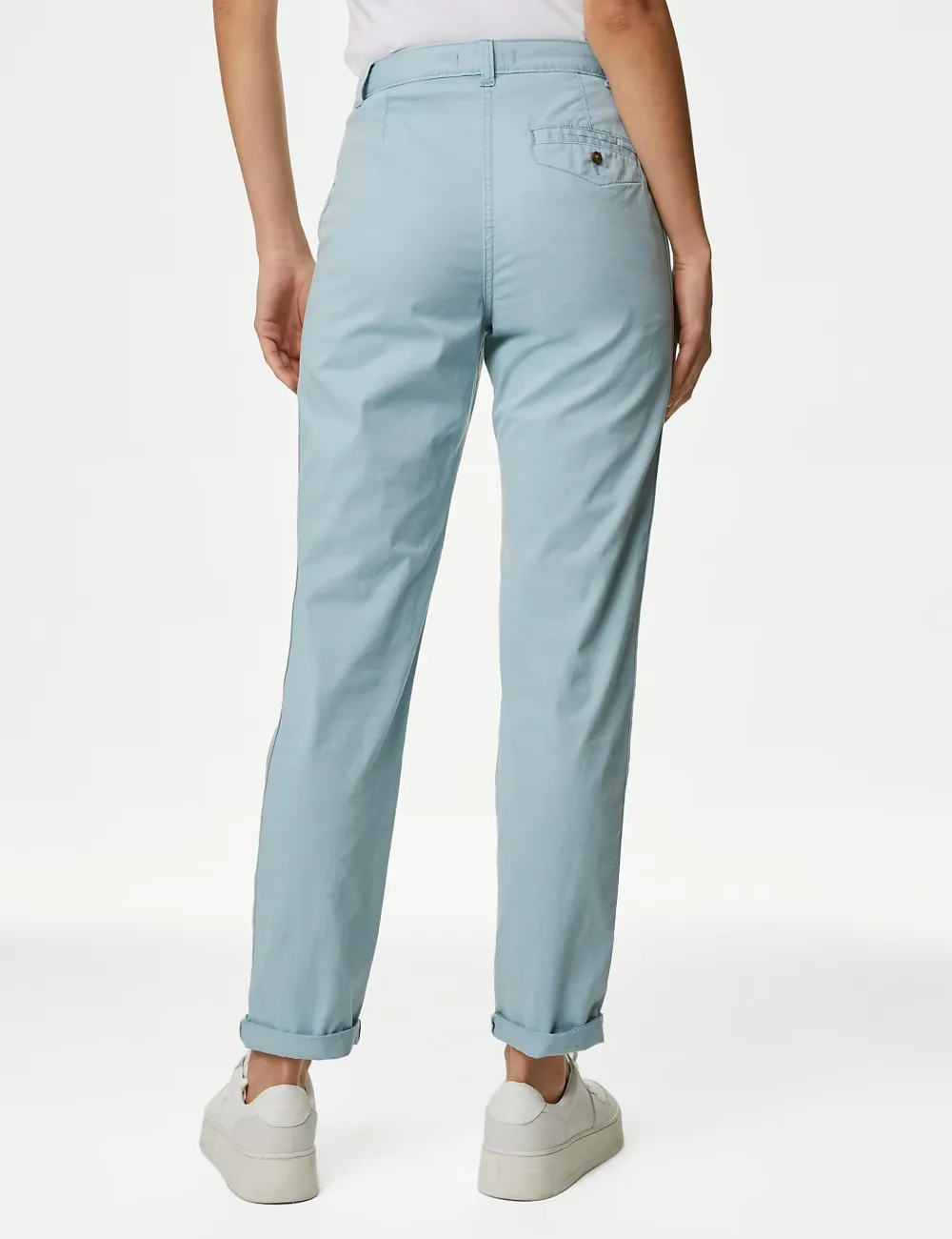 Cotton Rich Tea Dyed Slim Fit Chinos Grey