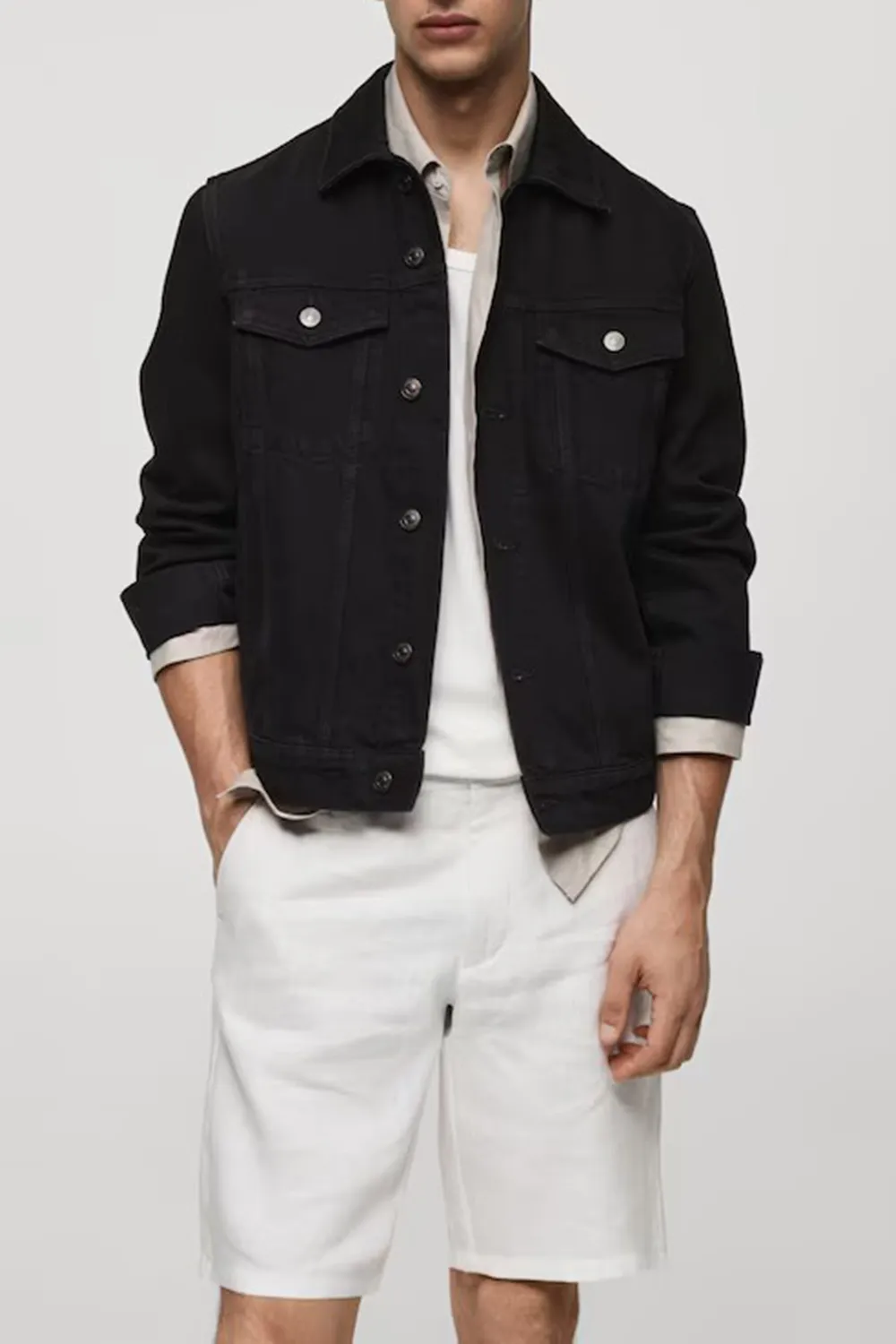 Pocketed Denim Jacket