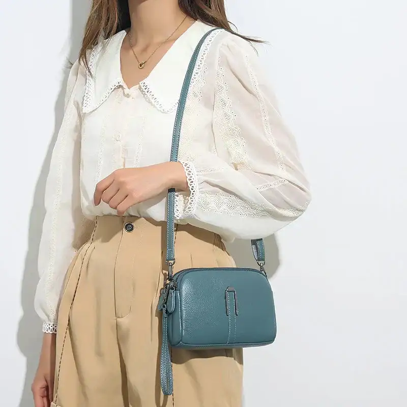 Rounded Crochet Crossbody Bag