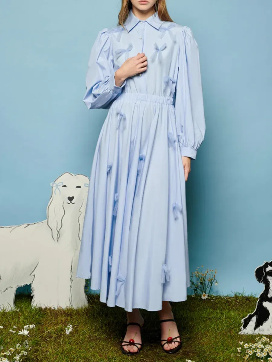 Fashion Bow Midi Dress