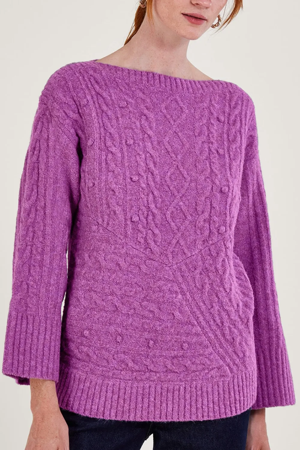 Purple Stitch Jumper