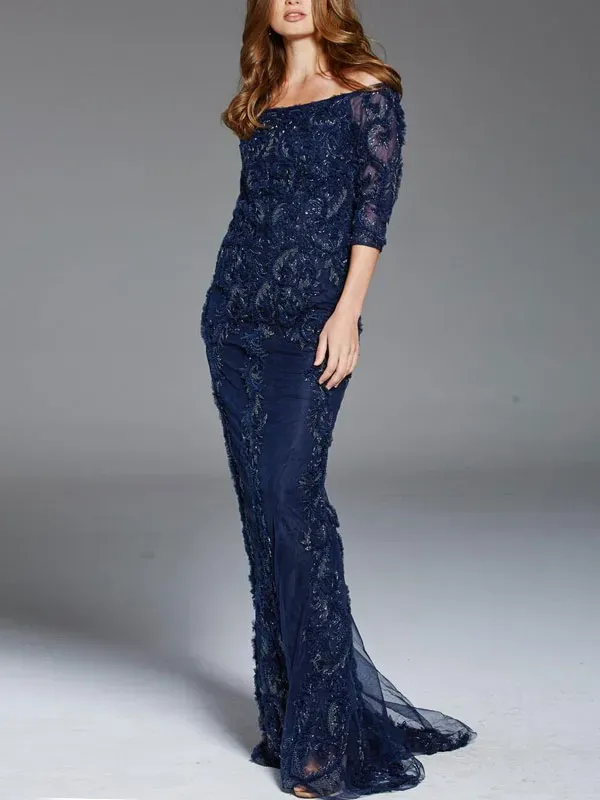 elegant slimming temperament lace ladies dress