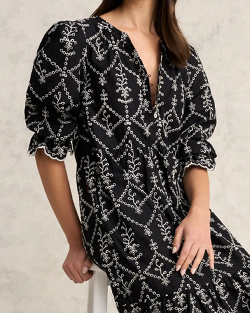 Cotton Broderie Dress