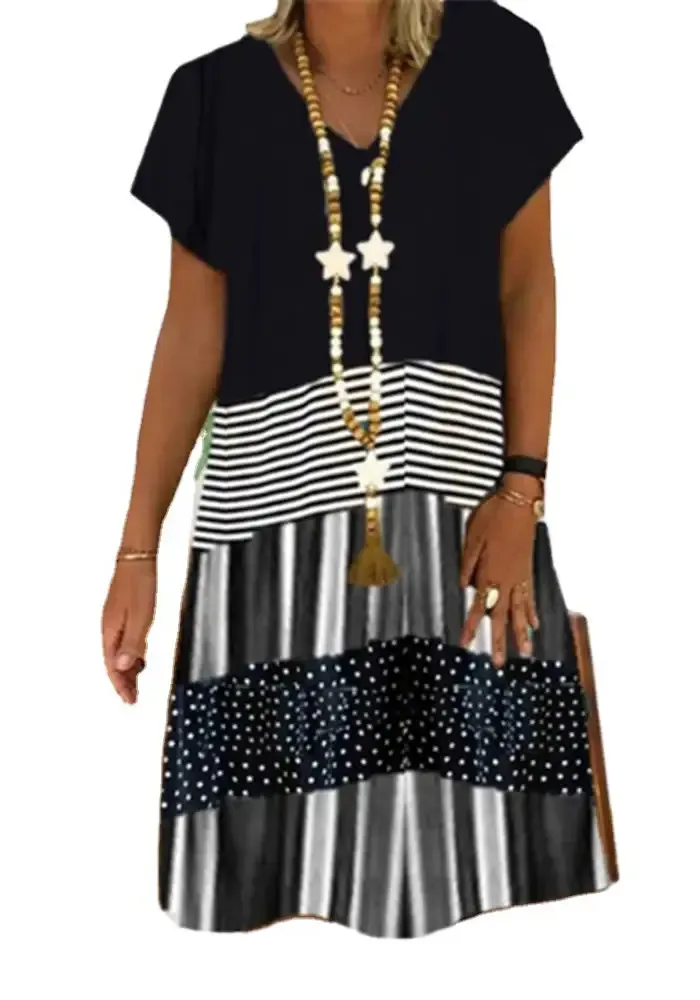 Dream Maker Women Causal Wear Loose T-shirt Dress