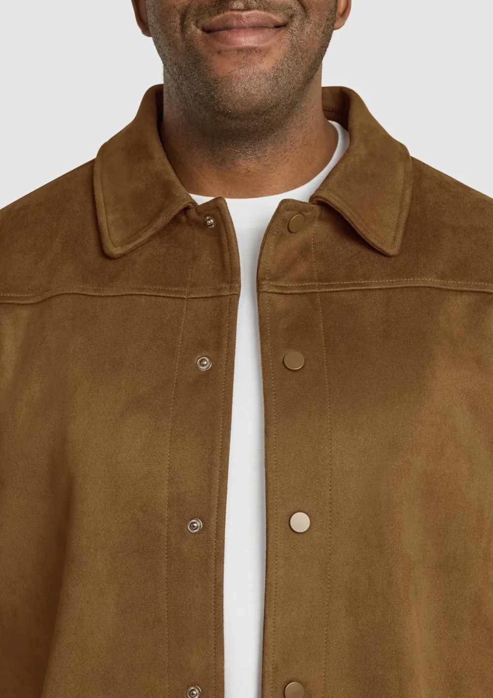 TAN FAUX SUEDE JACKET