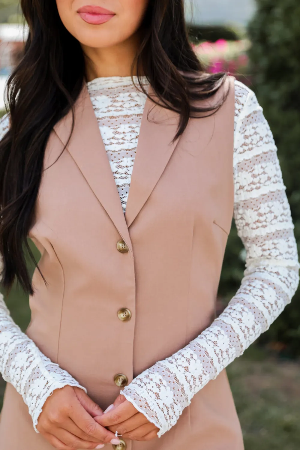 Bold Moves Mocha Sleeveless Blazer Mini Dress