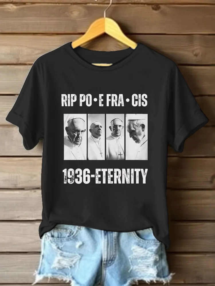 Women's Rip 1936-Eternity Print Short Sleeve Round Neck Cotton T-Shirt