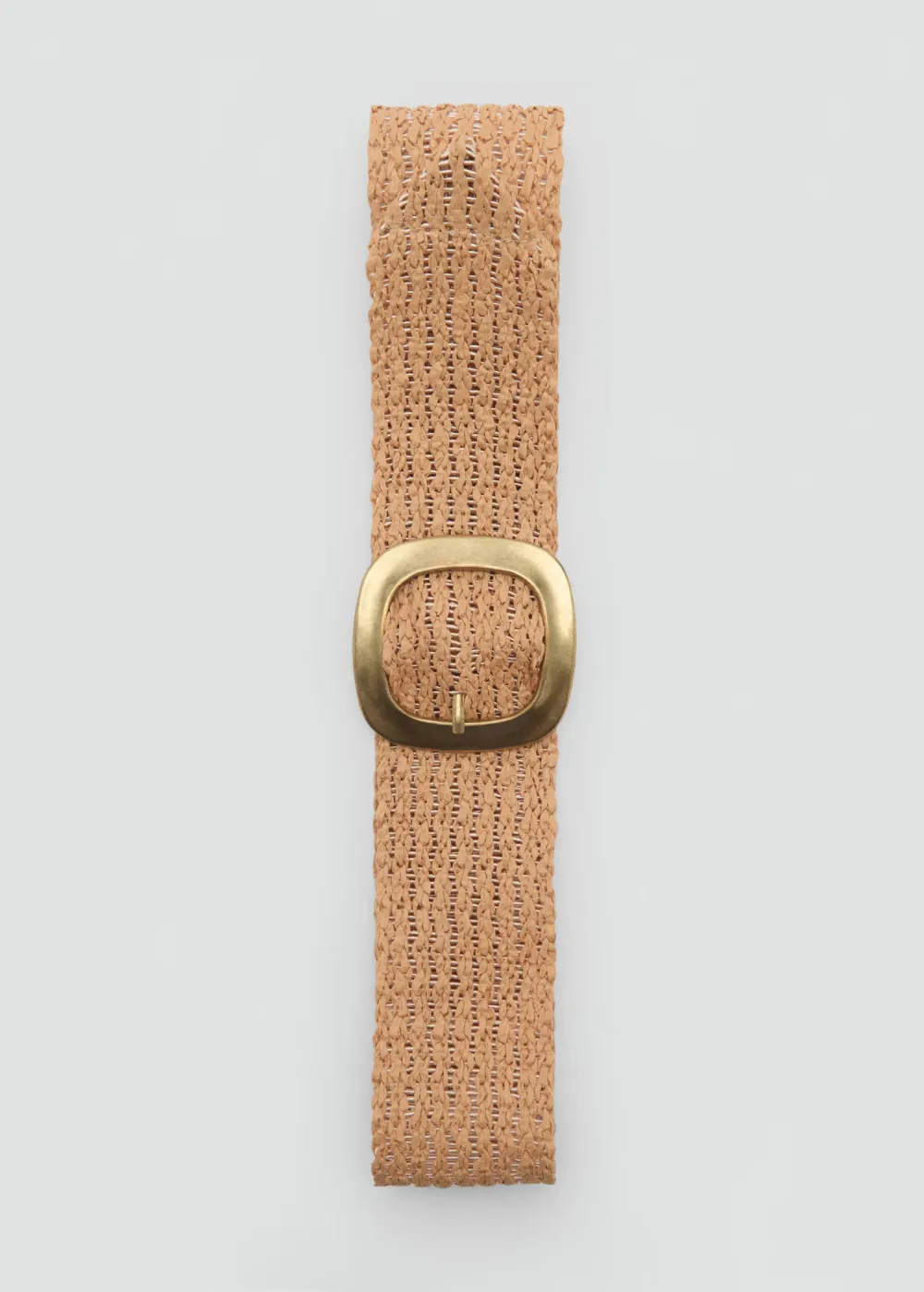 Beige Casual Style Natural Fibre Plain Belts