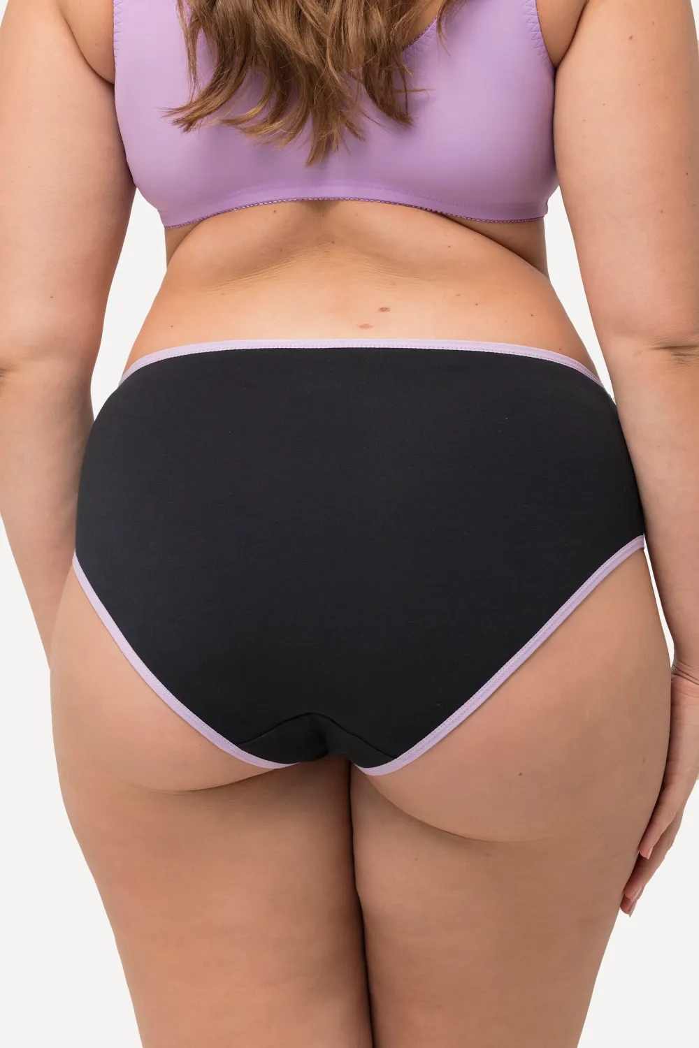 Midislips 5er-Pack farbige Kanten