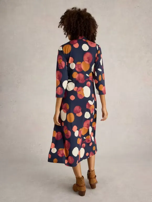 Midi Jersey Shirt Dress