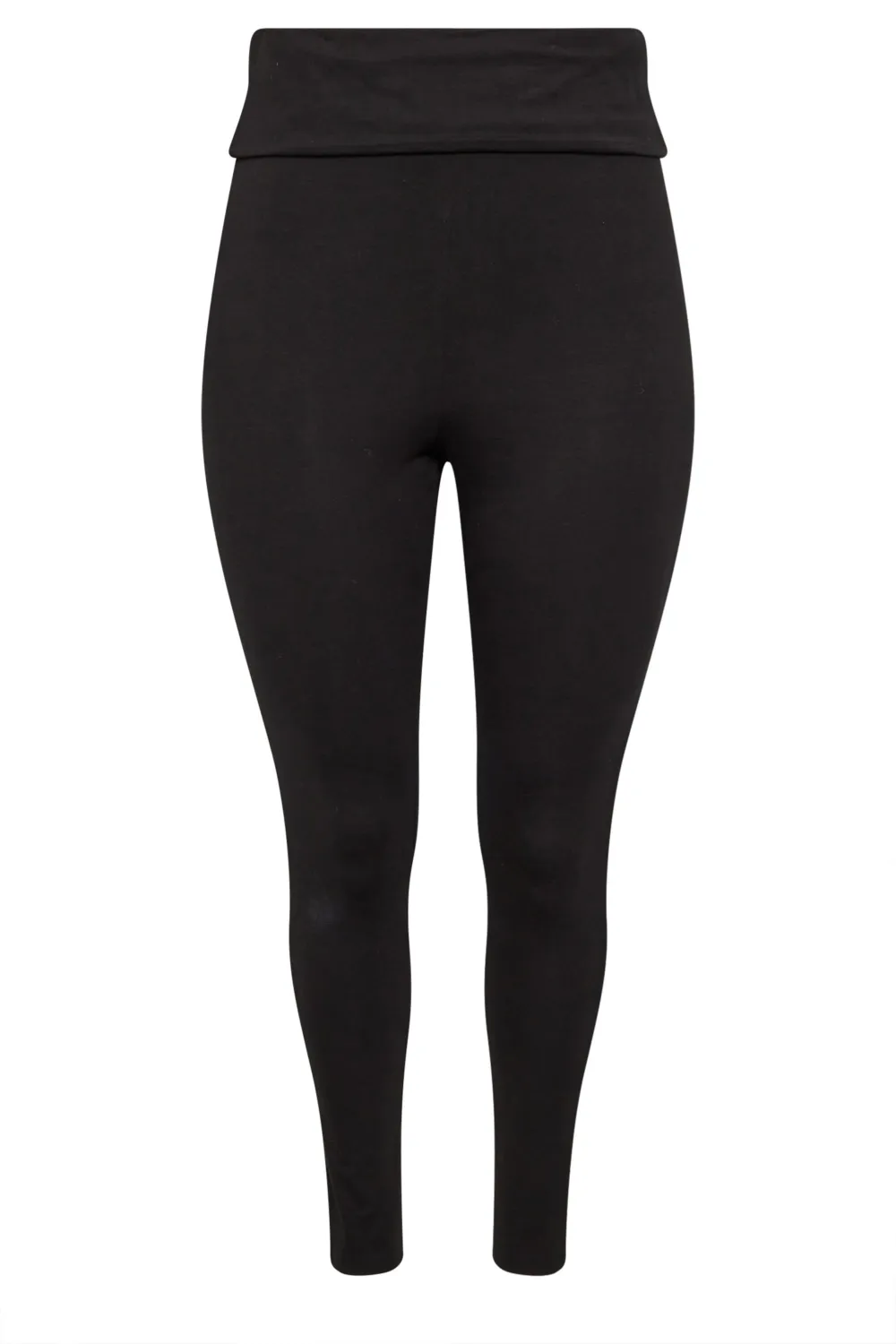 LIMITED COLLECTION Curve Black Fold Over Kick Flare Leggings