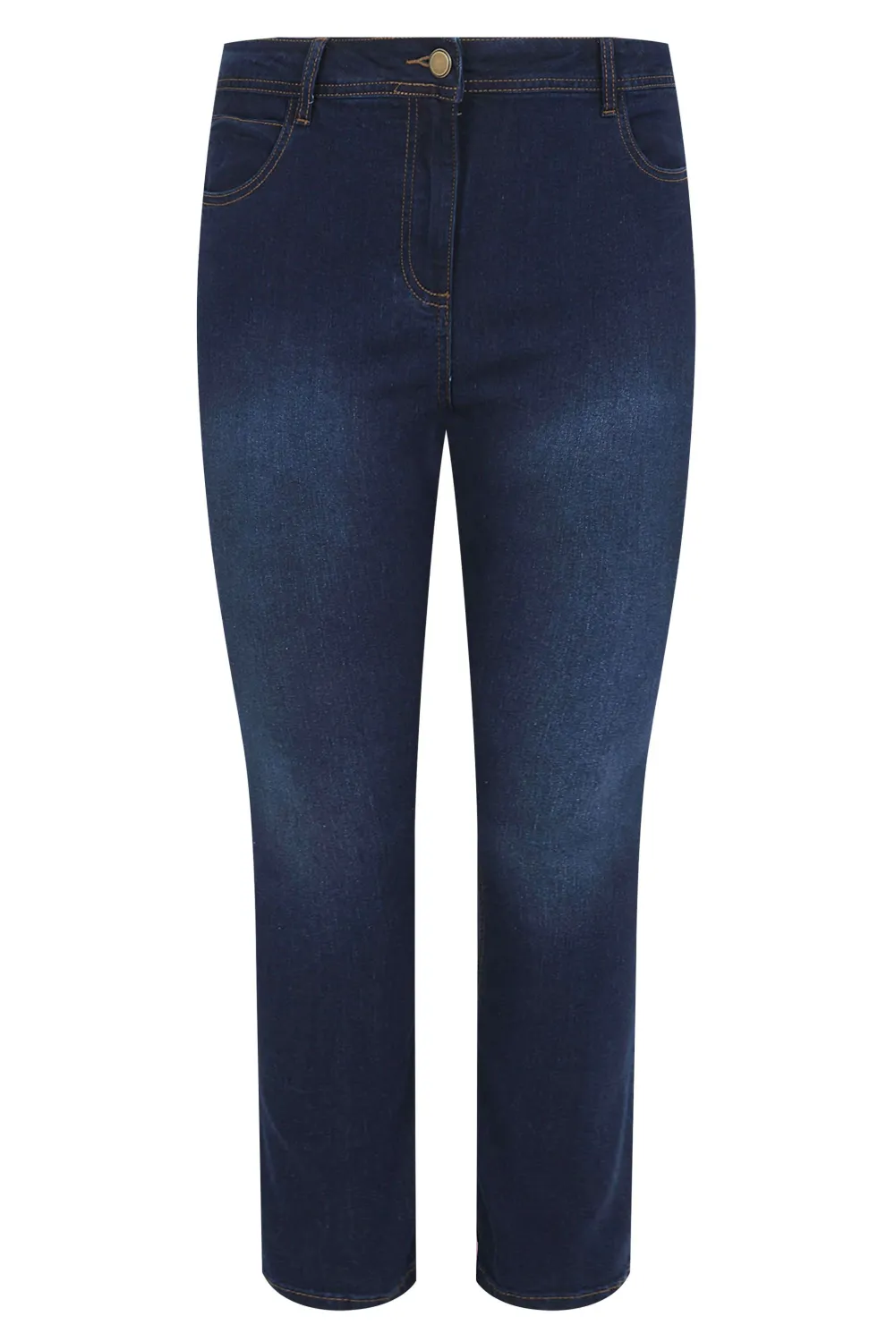 YOURS Curve Indigo Blue Straight Leg Fit Stretch RUBY Jeans