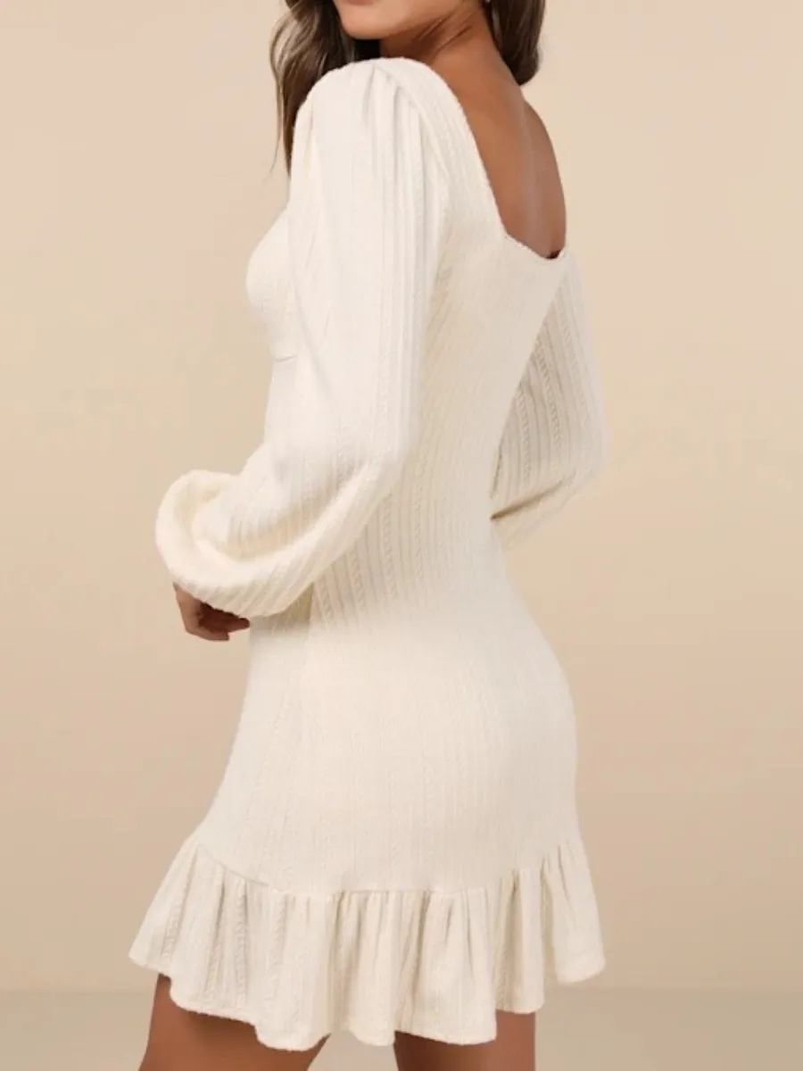 Vintage Puff Sleeve Dress