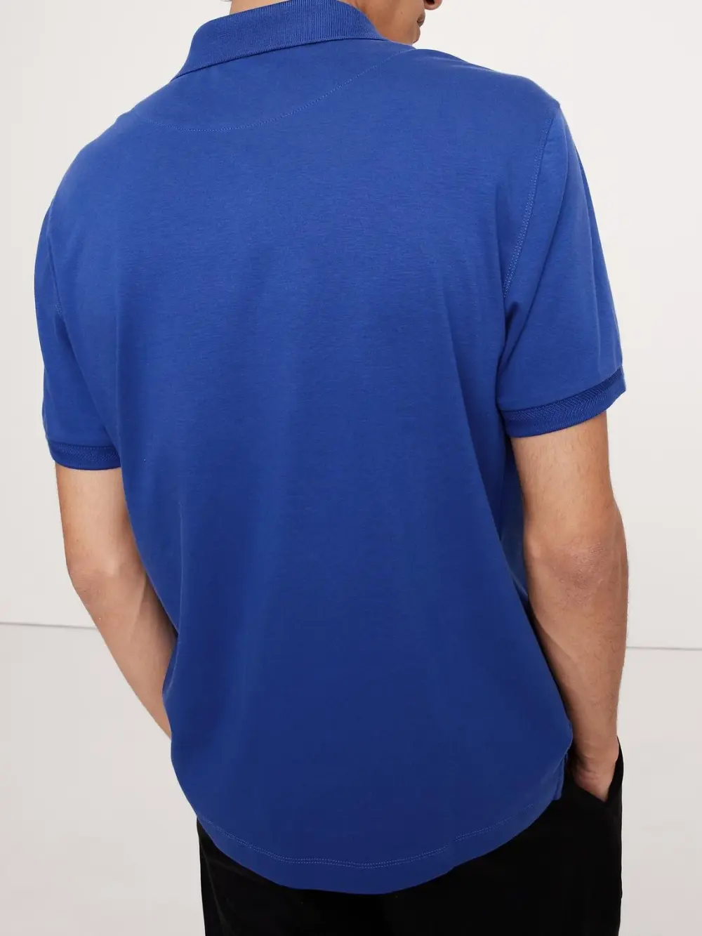 Men's Cape Blue Meditation Soft Cotton Polo Shirt