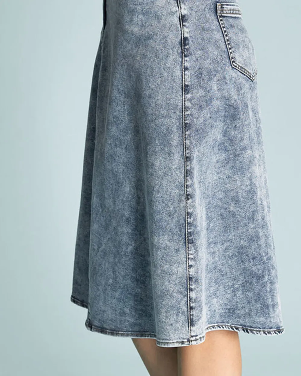A-Line Denim Skirt