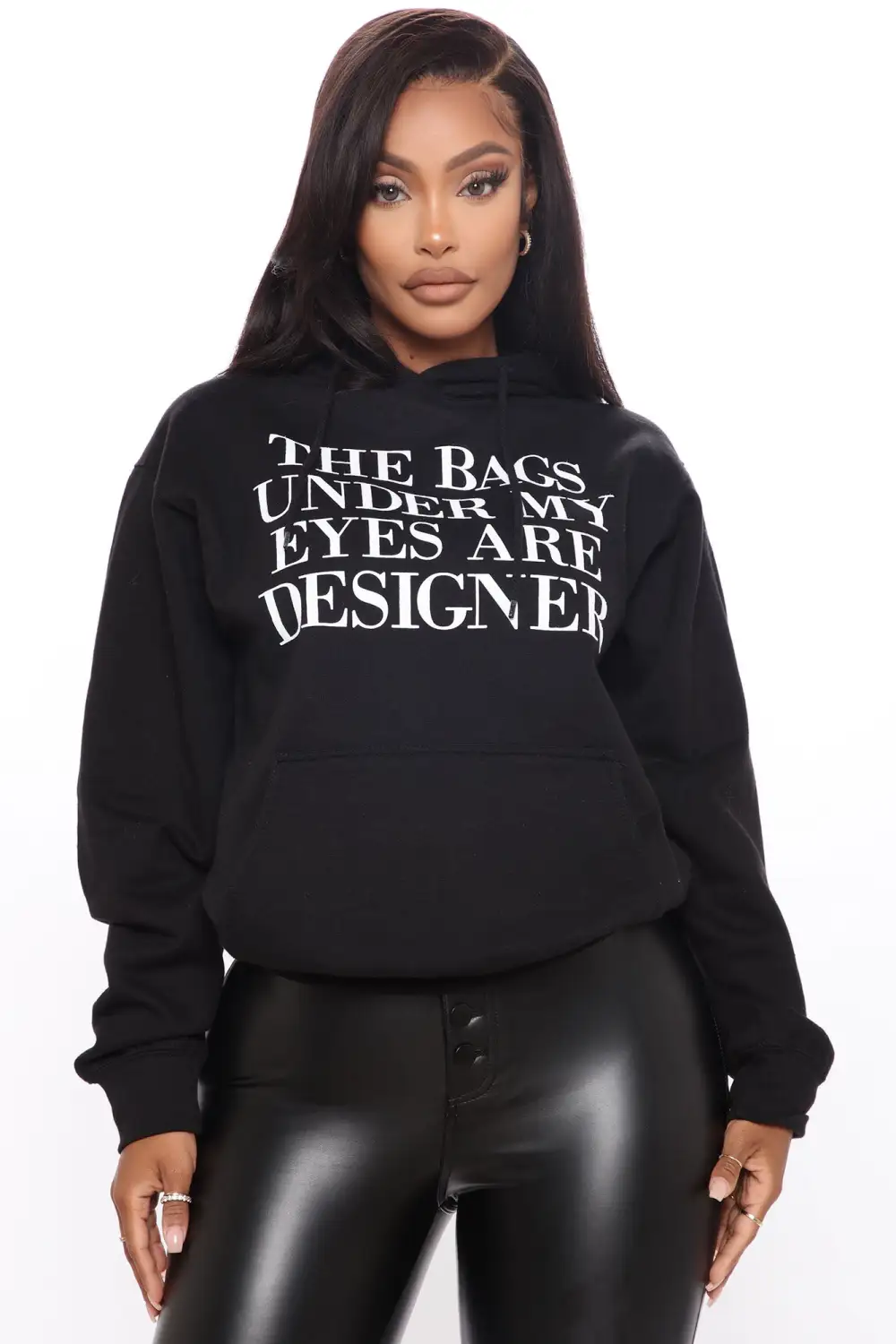 The Bags Are Designer Hoodie - Black