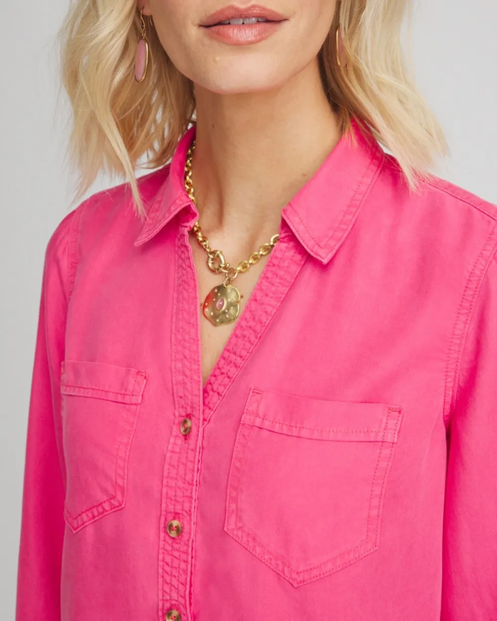 Double Pocket Button Up Shirt