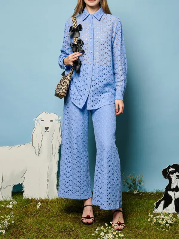 Casual Style Dressing Vibe Lace Shirt